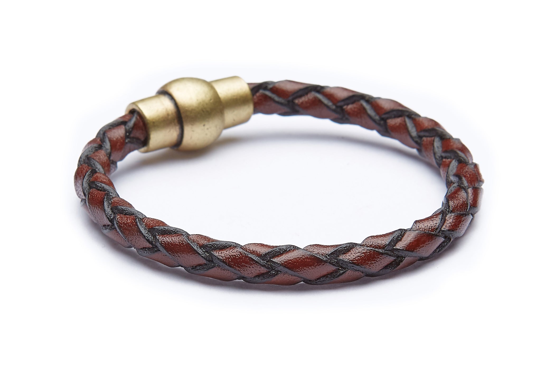 Men's Personalised Clasp Plaited Leather Bracelet | Hurleyburley